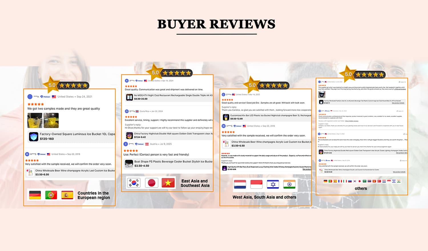 Buyer reviews and customer feedback